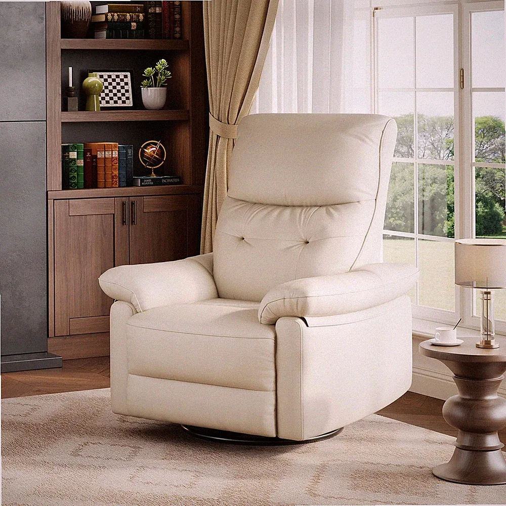 Power Recliner Chair with 270° Swivel and Rocking, Electric Glider Nursery Ch...