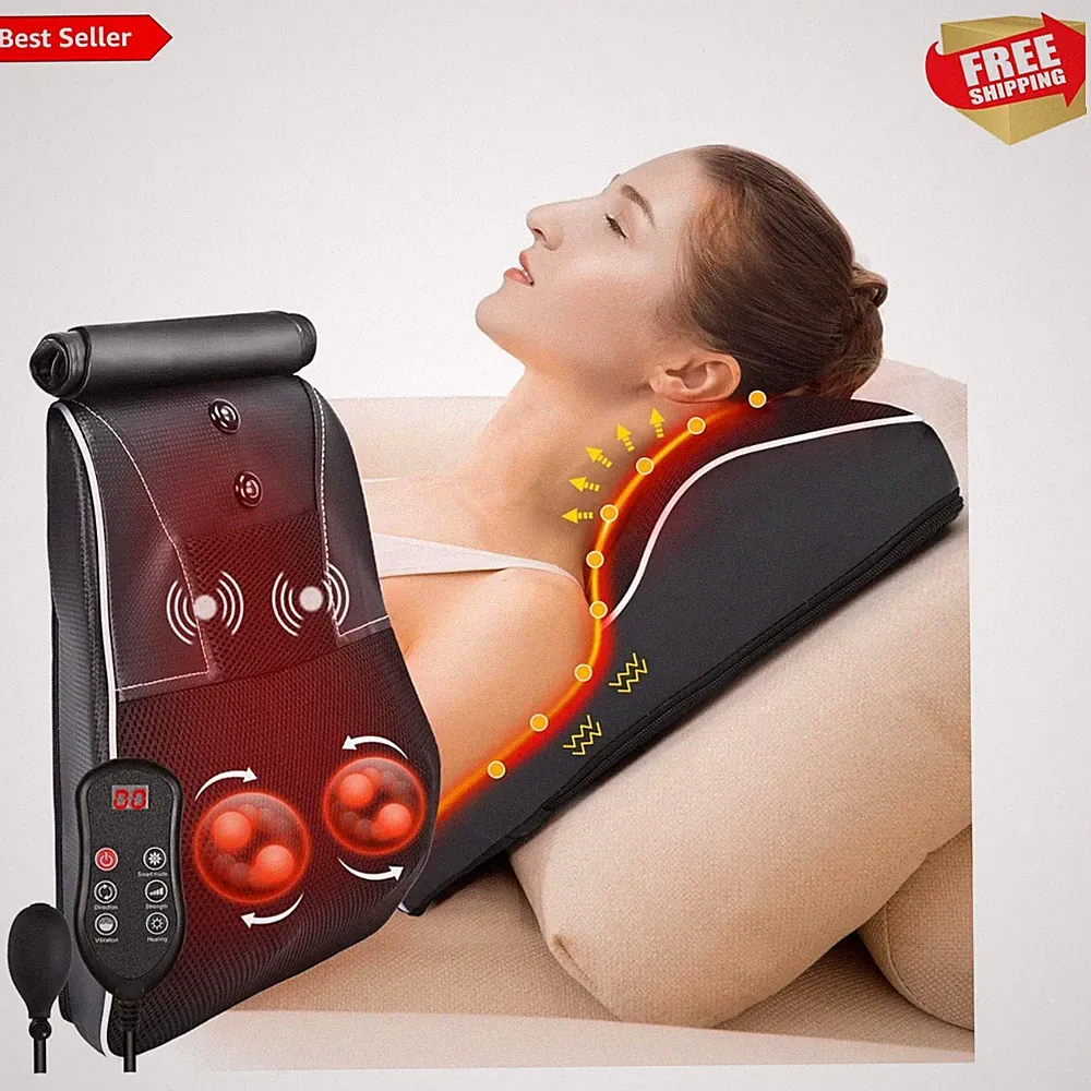 Shiatsu Neck and Back Massager with Heat,Neck Massager for Pain Relief deep T...