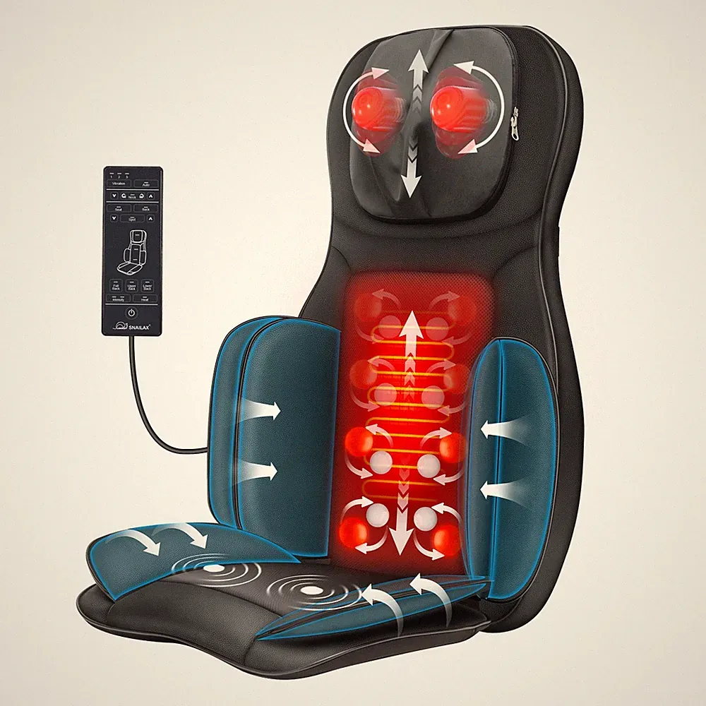 Snailax Full Body Massager with Heat Air Compress Kneading Shiatsu Massage